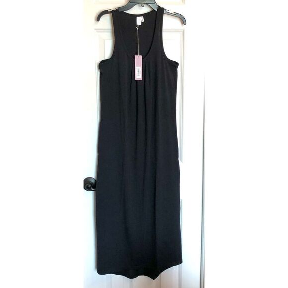 BARE NECESSITIES - NWT - L Sz XS Relax, Recharge Long Chemise Lounge Dress/BLACK - Picture 12 of 13